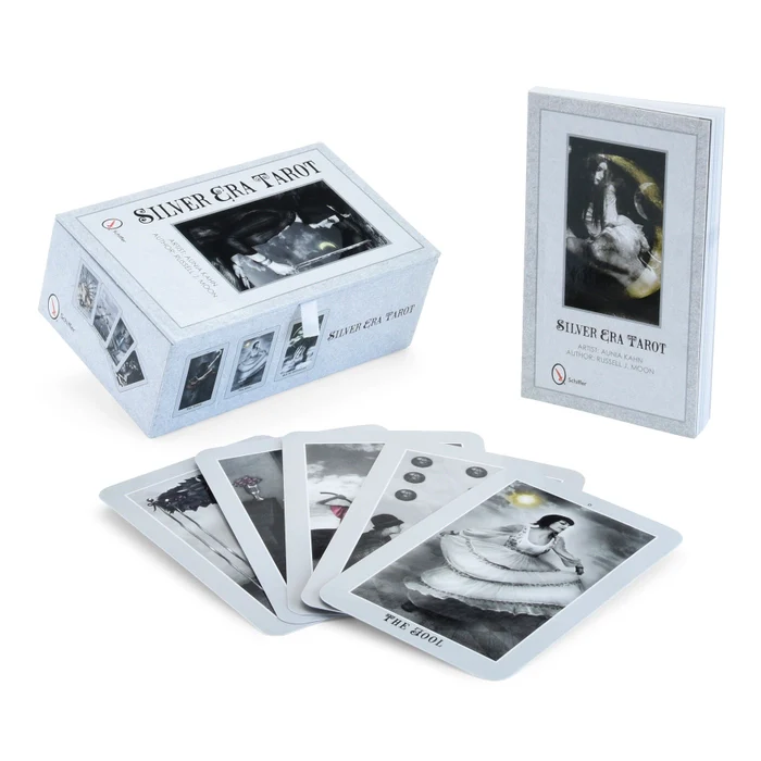 Silver Era Tarot Deck Red Feather - Image 2