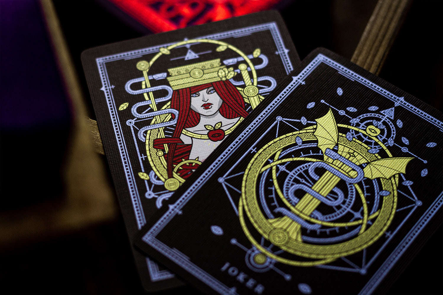 SINS Infernal Anima EX Gilded Playing Cards USPCC - Image 2
