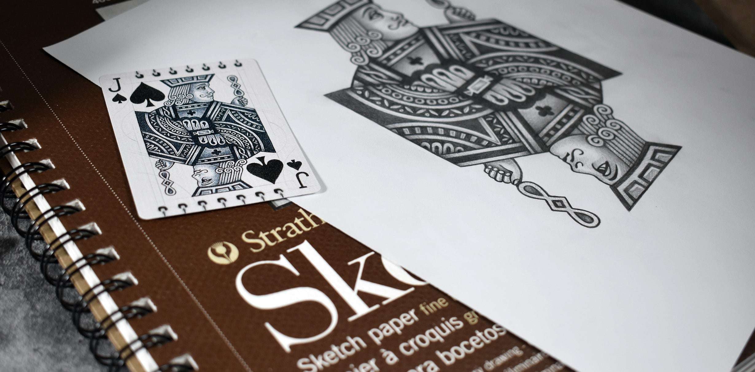 Sketch Bicycle Playing Cards - Image 10