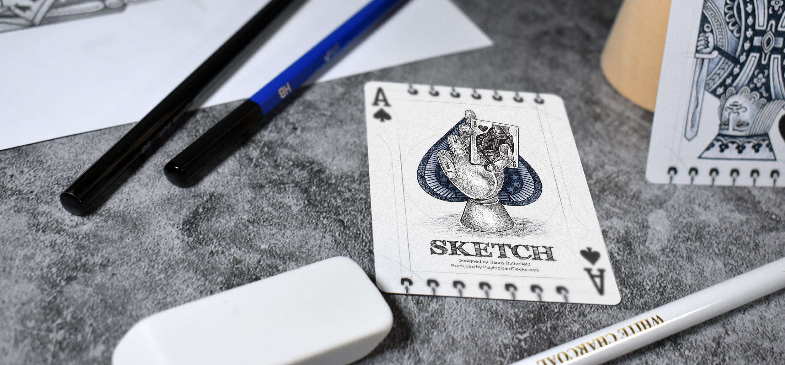 Sketch Bicycle Playing Cards - Image 8