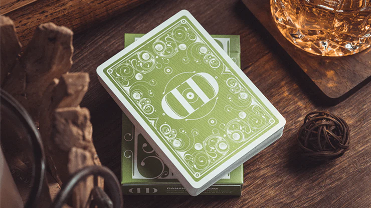 Smoke & Mirrors v8 Green Playing Cards USPCC - Image 6