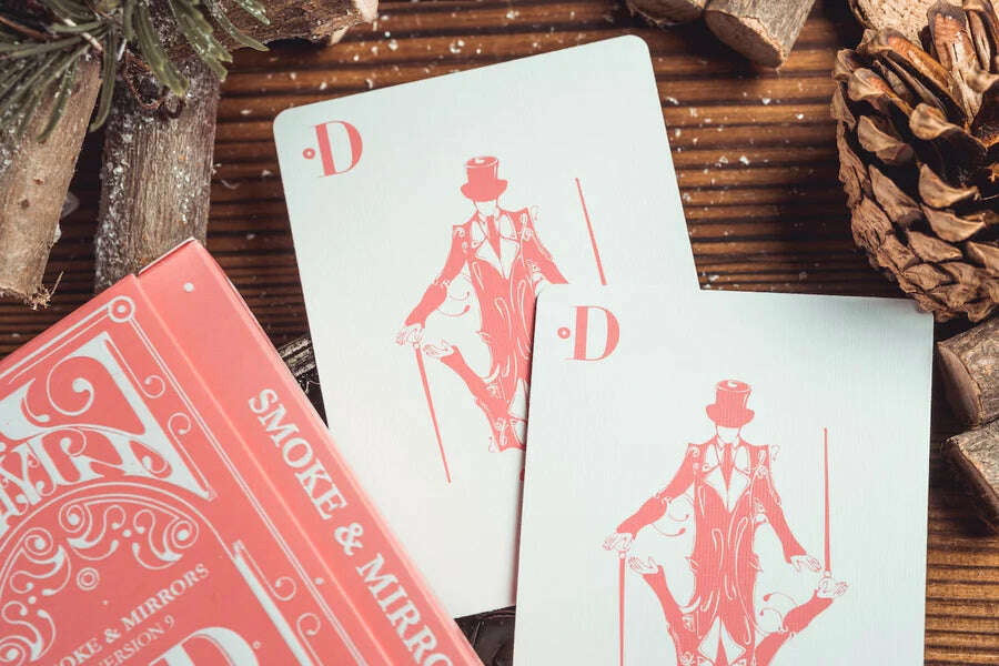 Smoke & Mirrors v9 Pink Deluxe Playing Cards USPCC - Image 2