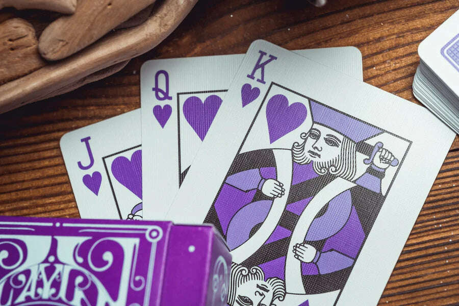Smoke & Mirrors v9 Purple Playing Cards USPCC - Image 5