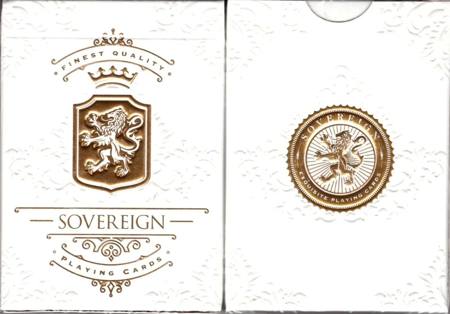 Sovereign Exquisite White Playing Cards USPCC