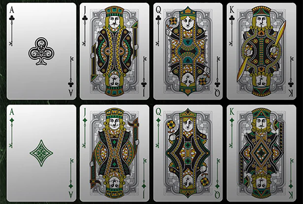 Spirit II Green Bicycle Playing Cards - Image 2