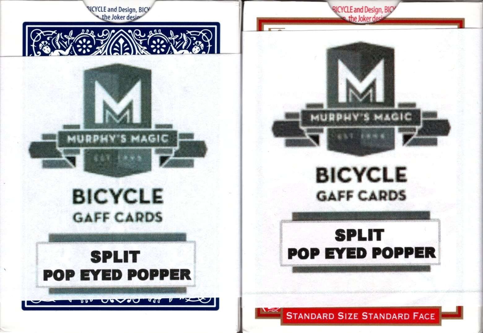 Split Eyed Popper Bicycle Trick Playing Cards