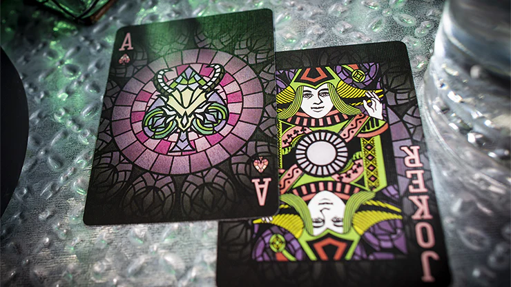 Stained Glass Behemoth Bicycle Playing Cards - Image 3