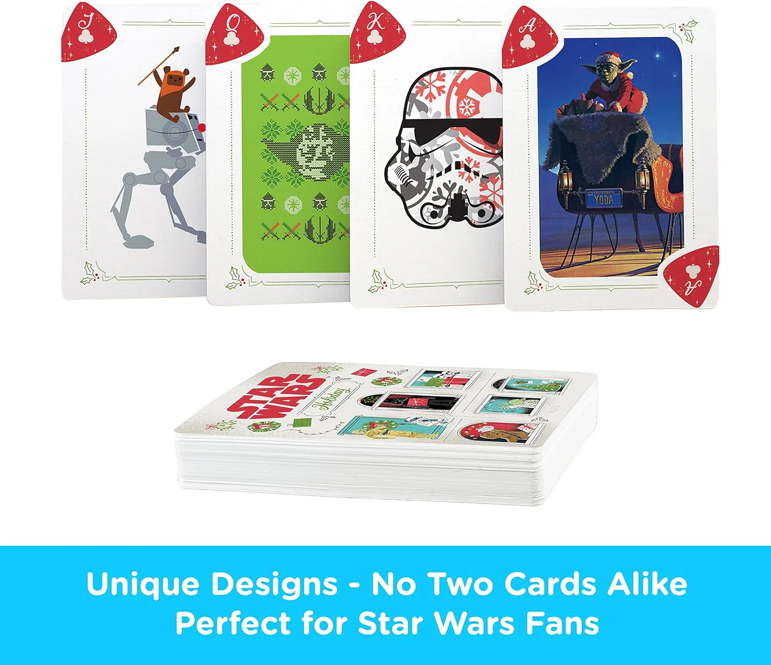 Star Wars Holiday Playing Cards by Aquarius - Image 2