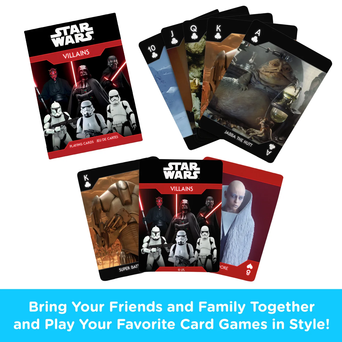 Star Wars Villains Playing Cards by Aquarius - Image 2
