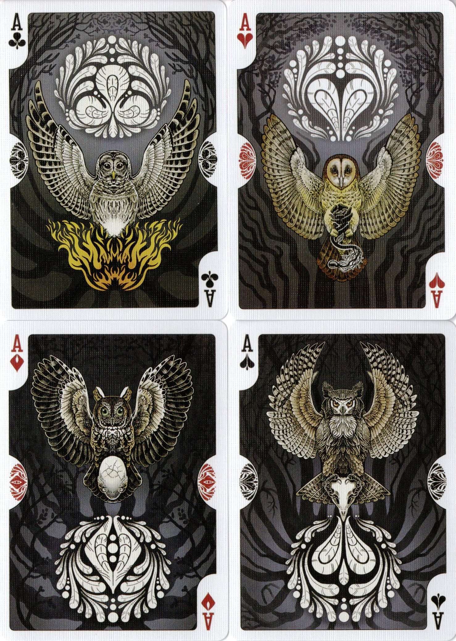 Strigiformes Owl Bicycle Playing Cards - Image 5