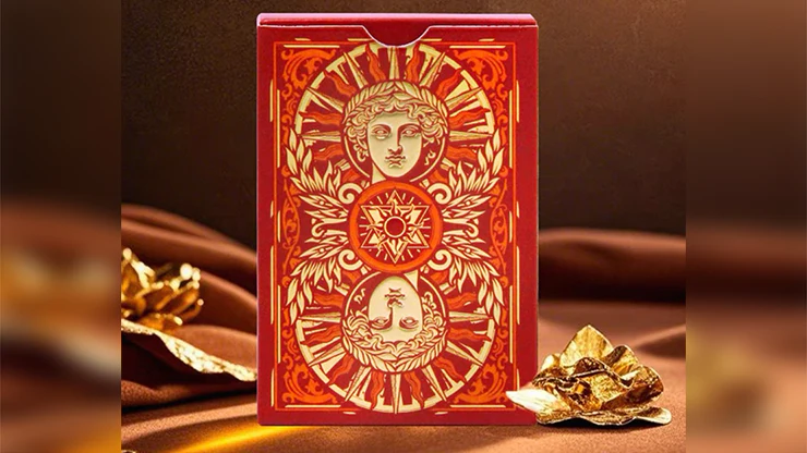 Sun God Greek Mythology Themed Red Edition Playing Cards - Image 2