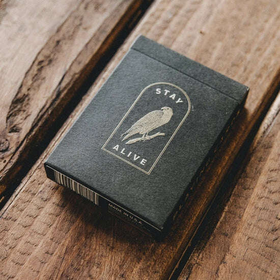 Survival Charcoal Playing Cards USPCC - Image 3
