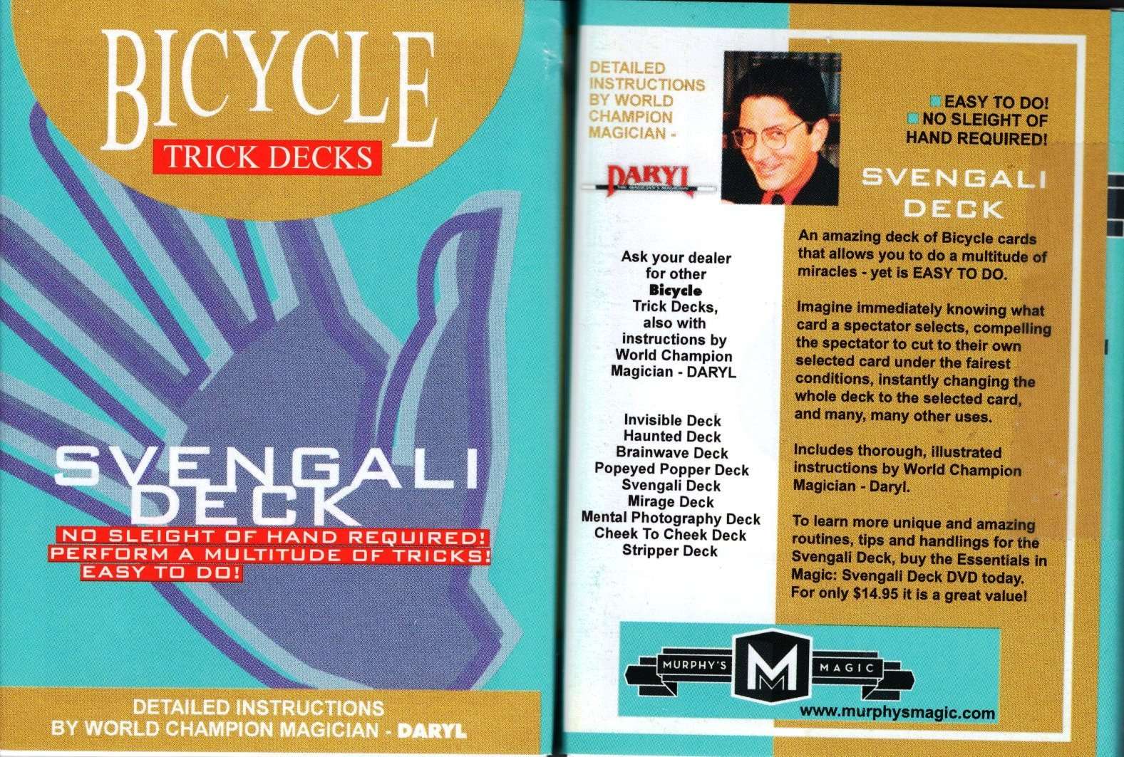 Svengali Bicycle Mandolin Playing Cards