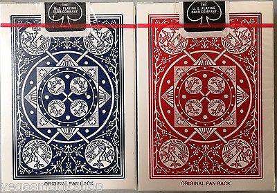 Tally-Ho Fan Back 2 Deck Set Blue & Red Playing Cards - Image 2