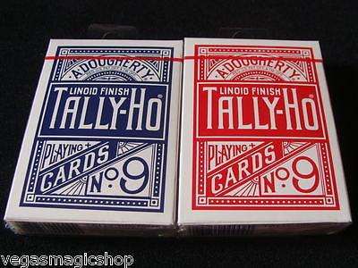 Tally-Ho Circle Back 2 Deck Set Blue & Red Playing Cards - Image 3