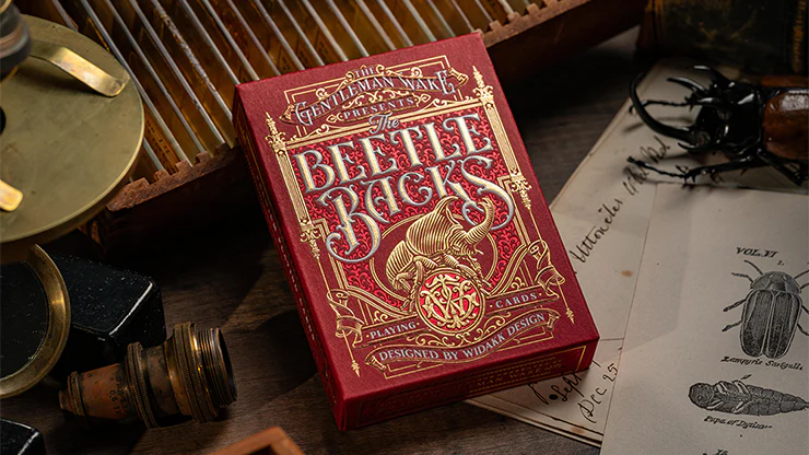 The Beetle Backs Playing Cards - Crimson Edition