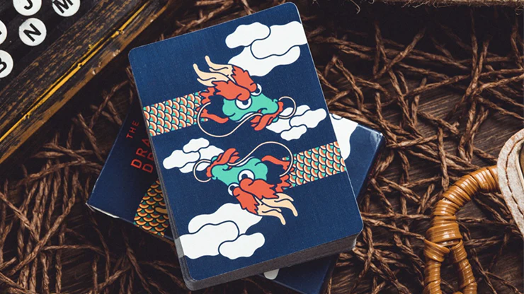 The Dragon Blue Gilded Playing Cards - Image 3