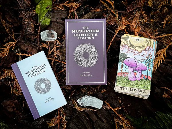 The Mushroom Hunter’s Arcanum - Gold Gilded, Fungi-Themed Tarot Deck