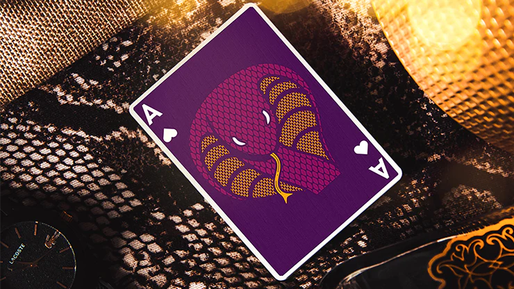 The Serpent Cobra Purple Playing Cards Cartamundi - Image 4