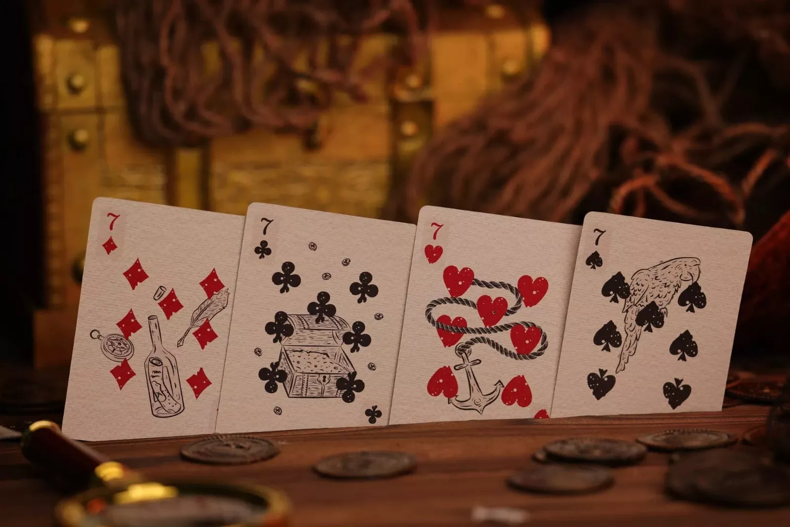 The Trial of Blackbeard Playing Cards - Pearl White - Image 4