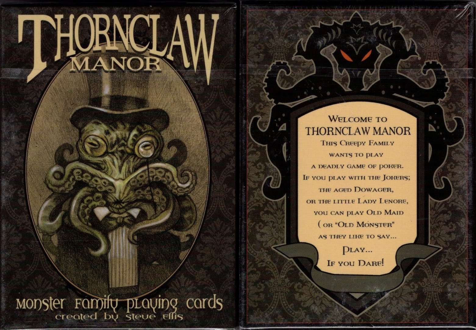 Thornclaw Manor Monster Family Playing Cards