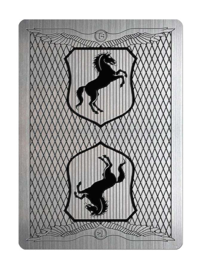 Titanium Stallion Metal Playing Cards - Image 3
