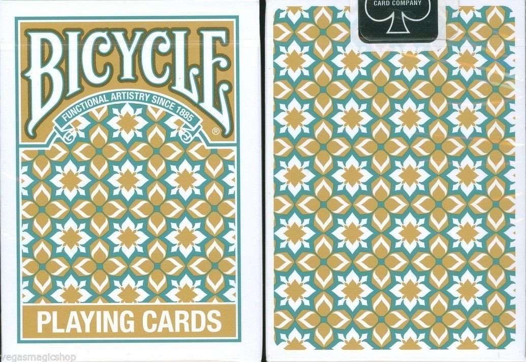 Madison Bicycle Playing Cards Turquoise & Gold - Image 7