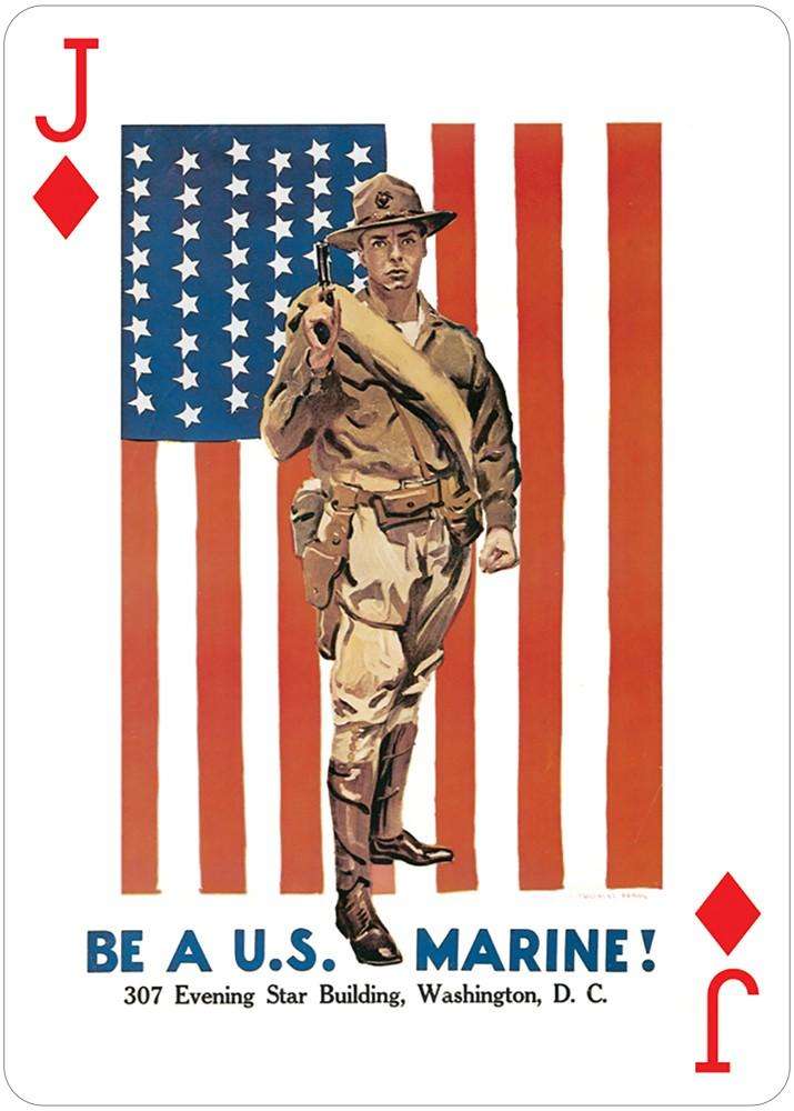USA Posters of World Wars I & II Playing Cards USGS - Image 3