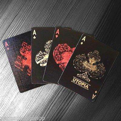 Utopia Gold & Black 2 Deck Set Bicycle Playing Cards - Image 4