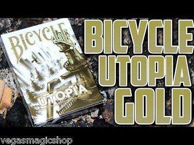 Utopia Gold & Black 2 Deck Set Bicycle Playing Cards - Image 6