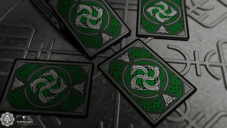 Valhalla Viking Emerald Playing Cards USPCC - Image 2