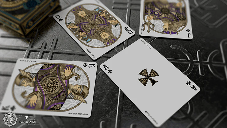 Valhalla Viking Sapphire Playing Cards USPCC - Image 3