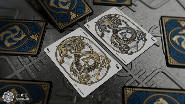 Valhalla Viking Sapphire Playing Cards USPCC - Image 4