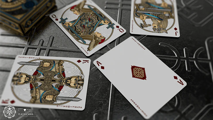 Valhalla Viking Sapphire Playing Cards USPCC - Image 5