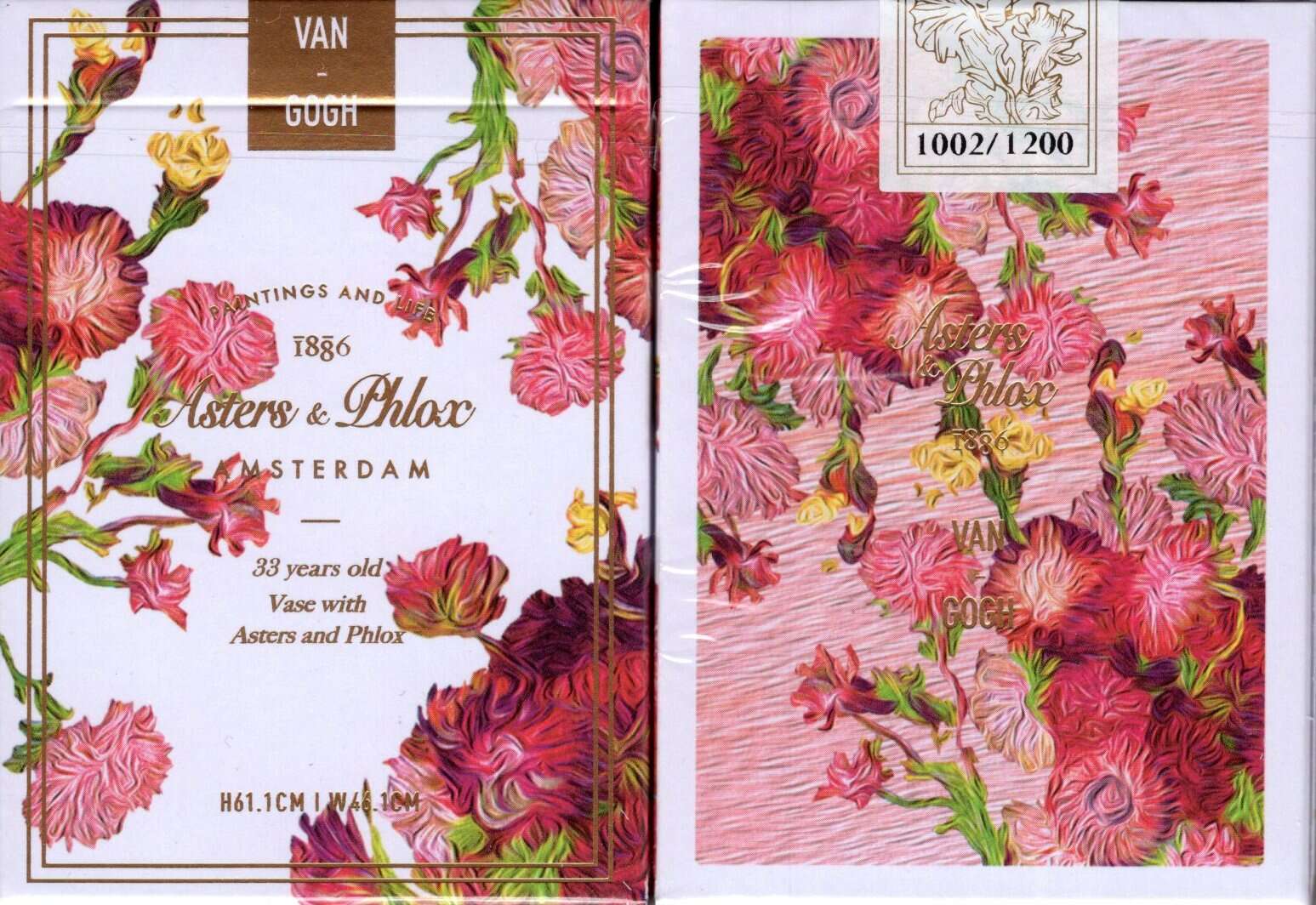 Van Gogh Asters & Phlox Playing Cards with Numbered Seal - Image 11