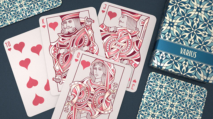 Varius Teal Playing Cards Cartamundi - Image 2