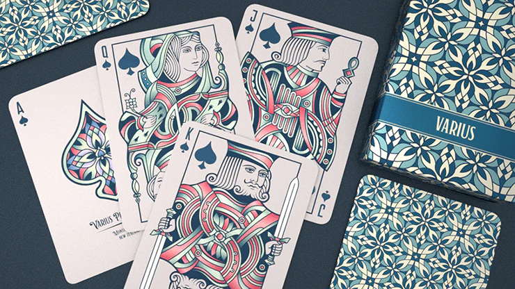 Varius Teal Playing Cards Cartamundi - Image 5