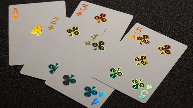 Vegas Diffractor Gold (Metal Case) Playing Cards - Image 2