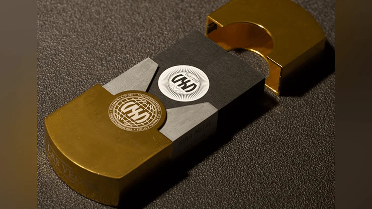 Vegas Diffractor Gold (Metal Case) Playing Cards - Image 6