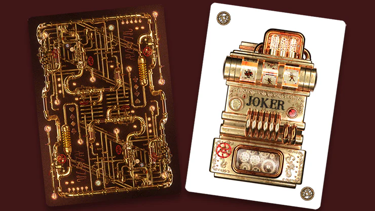 Victorian Steampunk Silver Playing Cards NPCC - Image 2