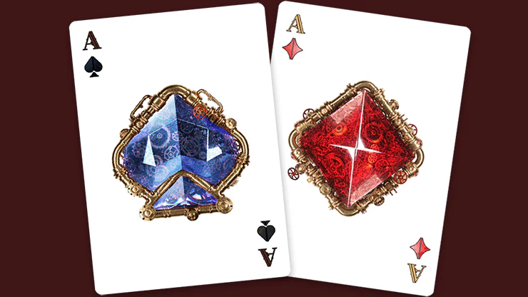 Victorian Steampunk Silver Playing Cards NPCC - Image 6