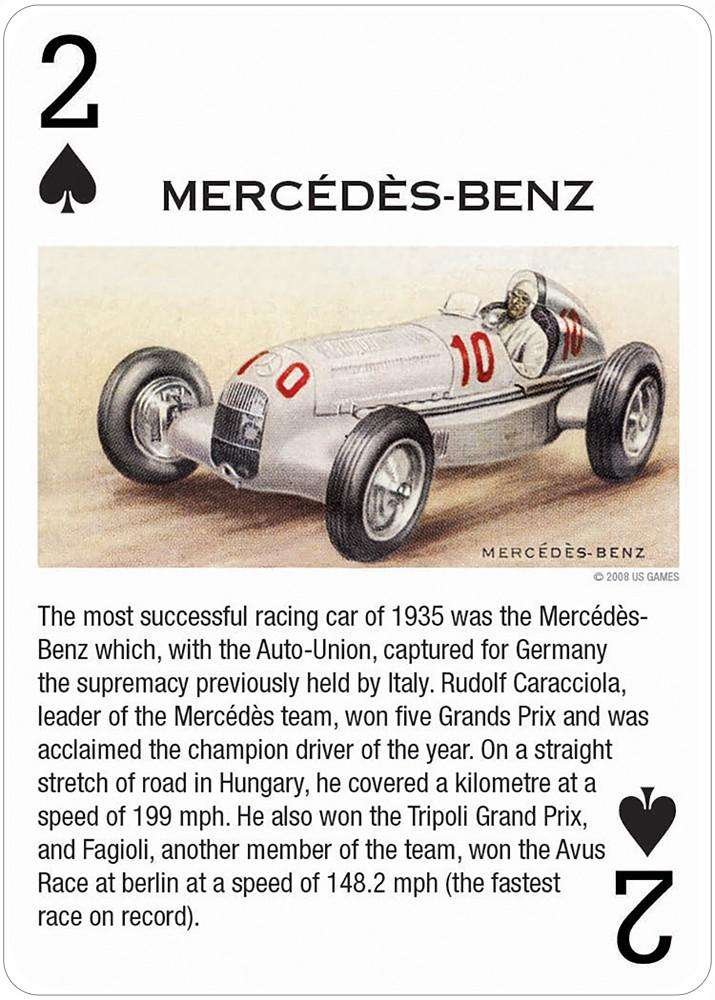 Vintage Motor Cars Playing Cards USGS - Image 6