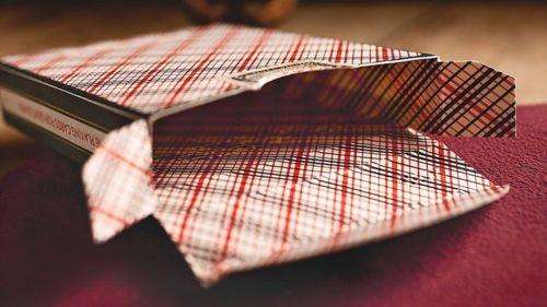 Vintage Plaid Arizona Red Playing Cards USPCC - Image 2