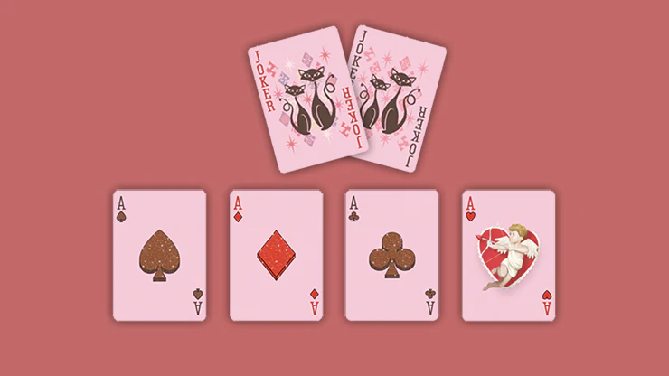 Vintage Valentine Bicycle Playing Cards - Image 4
