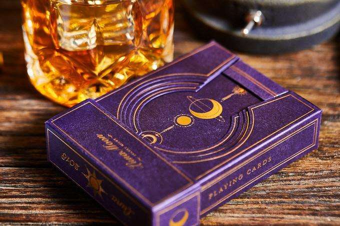 Violet Luna Moon Deluxe 2 Deck Set (Classic & Deluxe) Playing Cards USPCC - Image 4