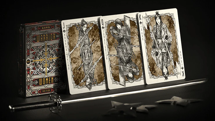 Warrior Women v1 Gilded Playing Cards USPCC - Image 2