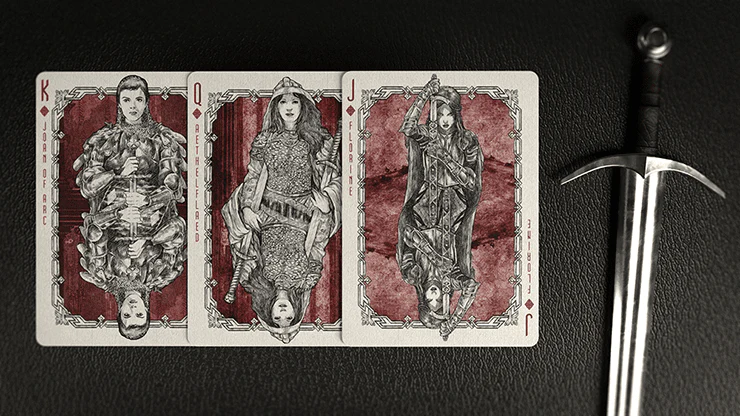 Warrior Women v1 Gilded Playing Cards USPCC - Image 3