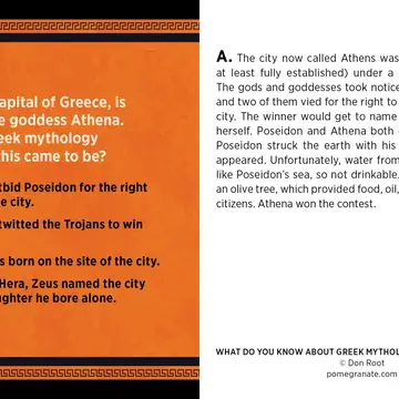 What Do You Know About Greek Mythology? Knowledge Cards - Image 2