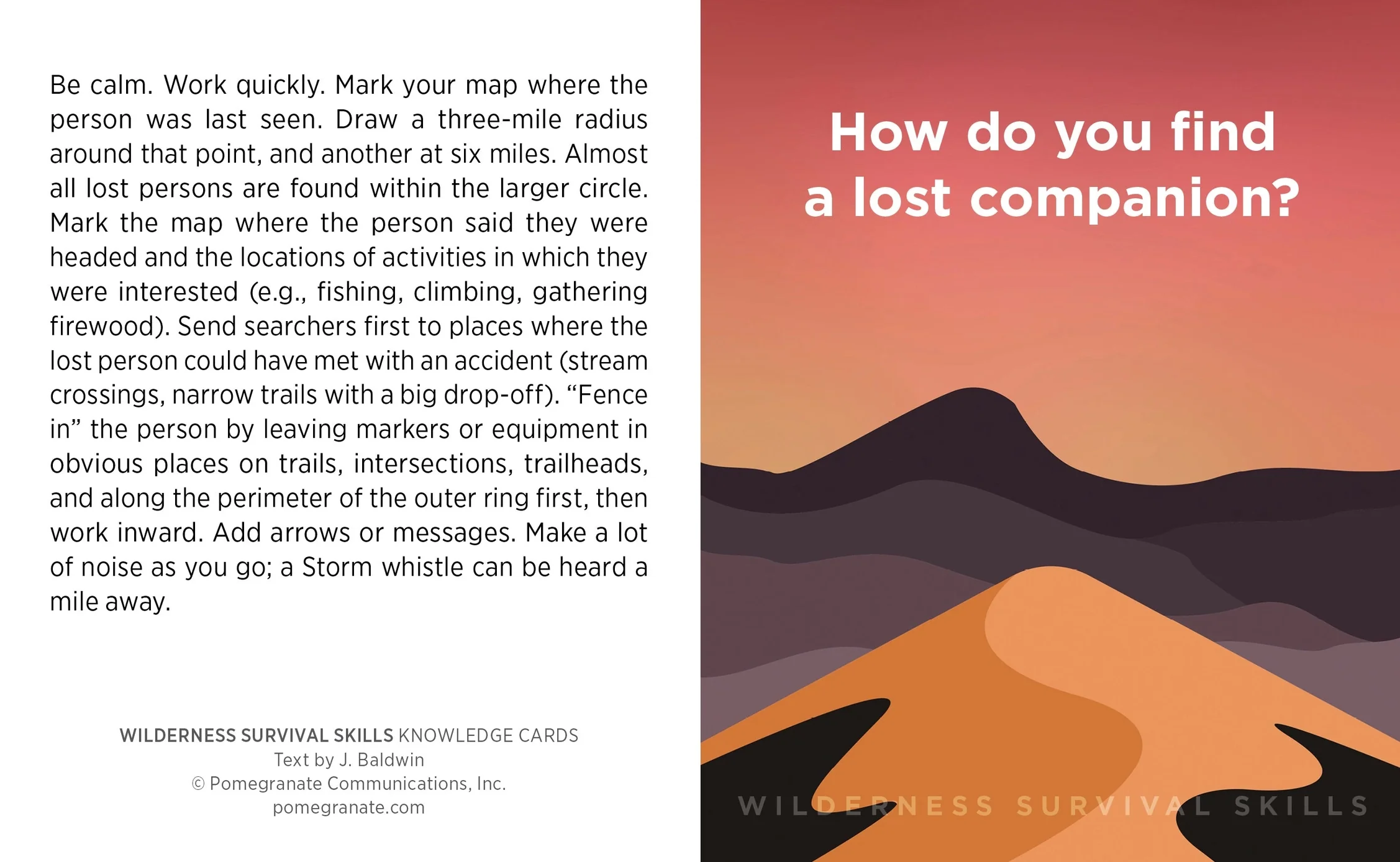 Wilderness Survival Skills Knowledge Cards - Image 2