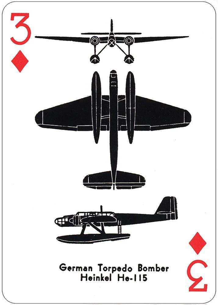 World War II Airplane Spotter Playing Cards USGS - Image 4